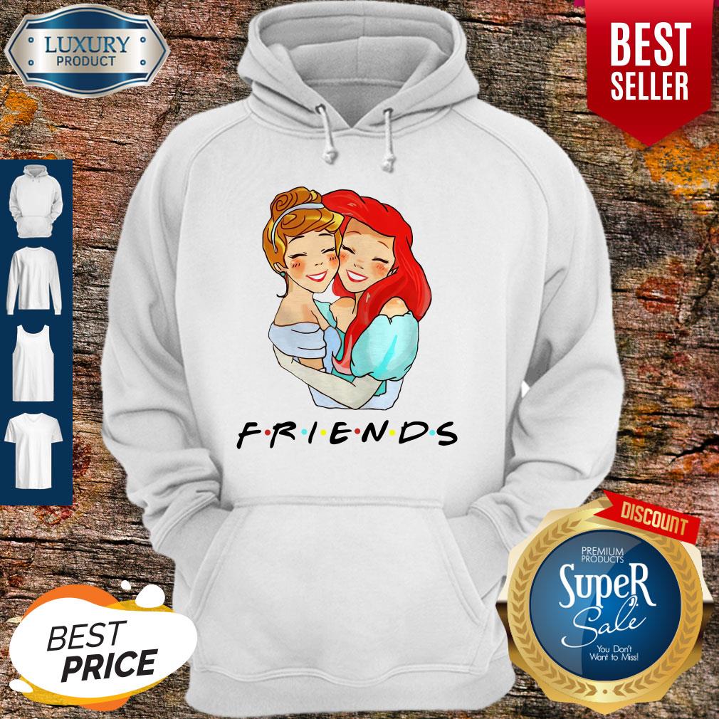 Awesome Cinderella And Ariel Friends Hoodie
