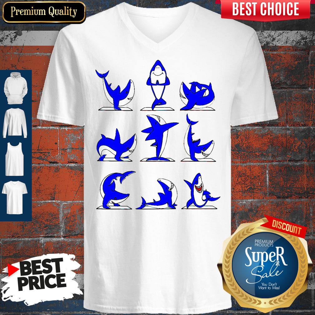 Awesome Shark Yoga V-neck