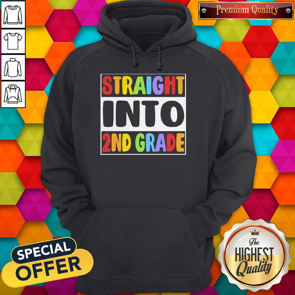 Funny LGBT Straight Into 2nd Grade Hoodie