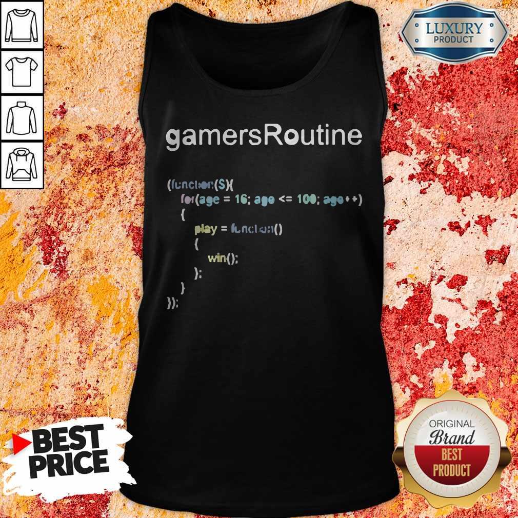 Nice GamersRoutine Code Tank Top