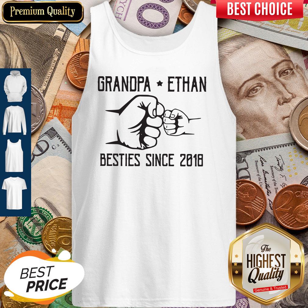 Nice Grandpa Ethan Besties Since 2018 Vintage Tank Top