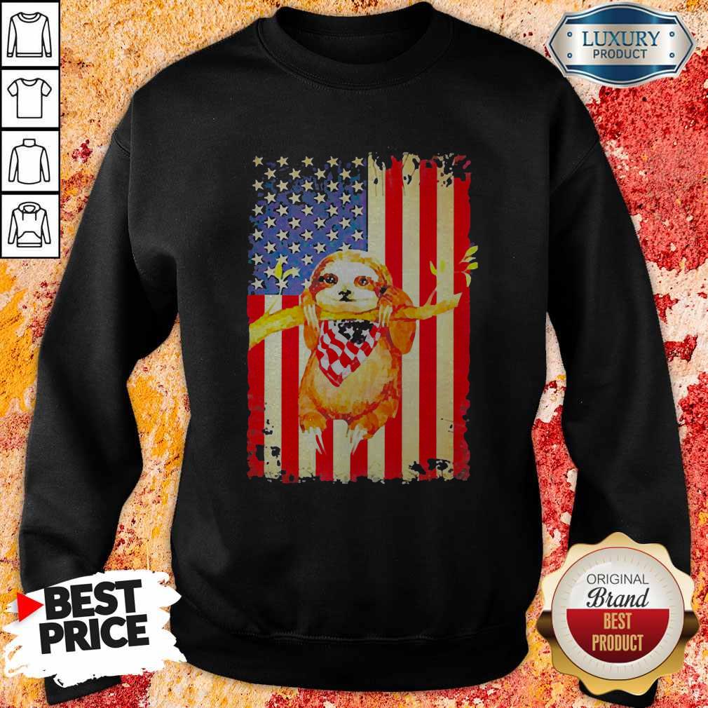 Premium Independence Day Sloth Sweatshirt