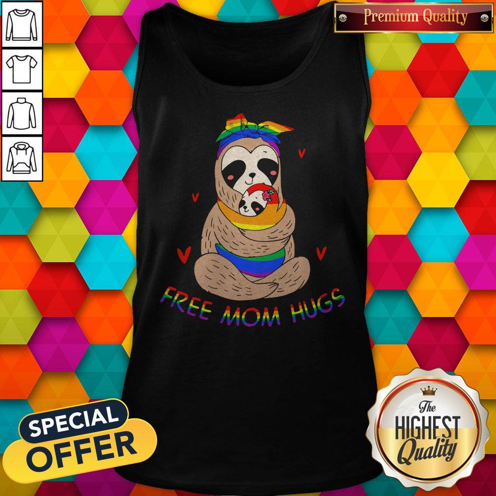 Premium LGBT Sloth Free Mom Hugs Tank Top