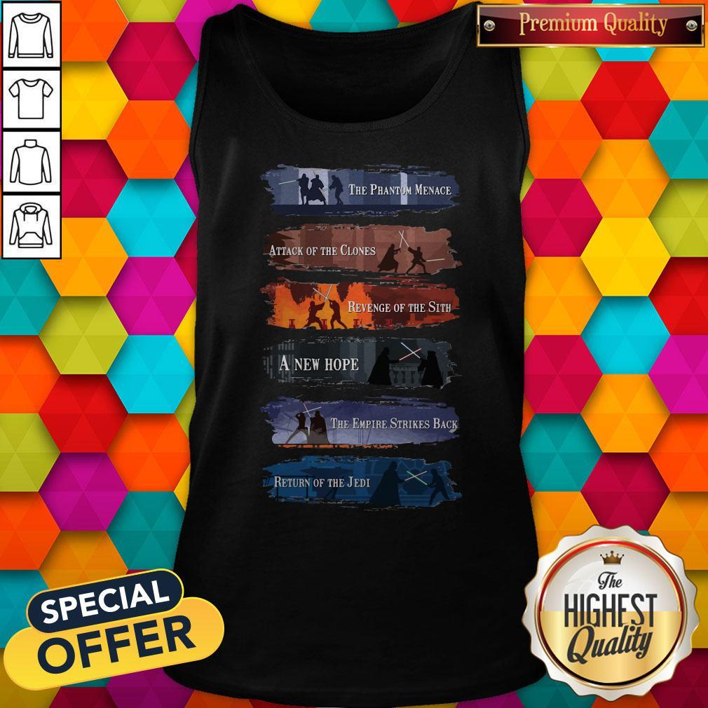 Premium Star War The Phantom Menace Attack Of The Clones Revenge Of The Sith A New Hope Tank Top