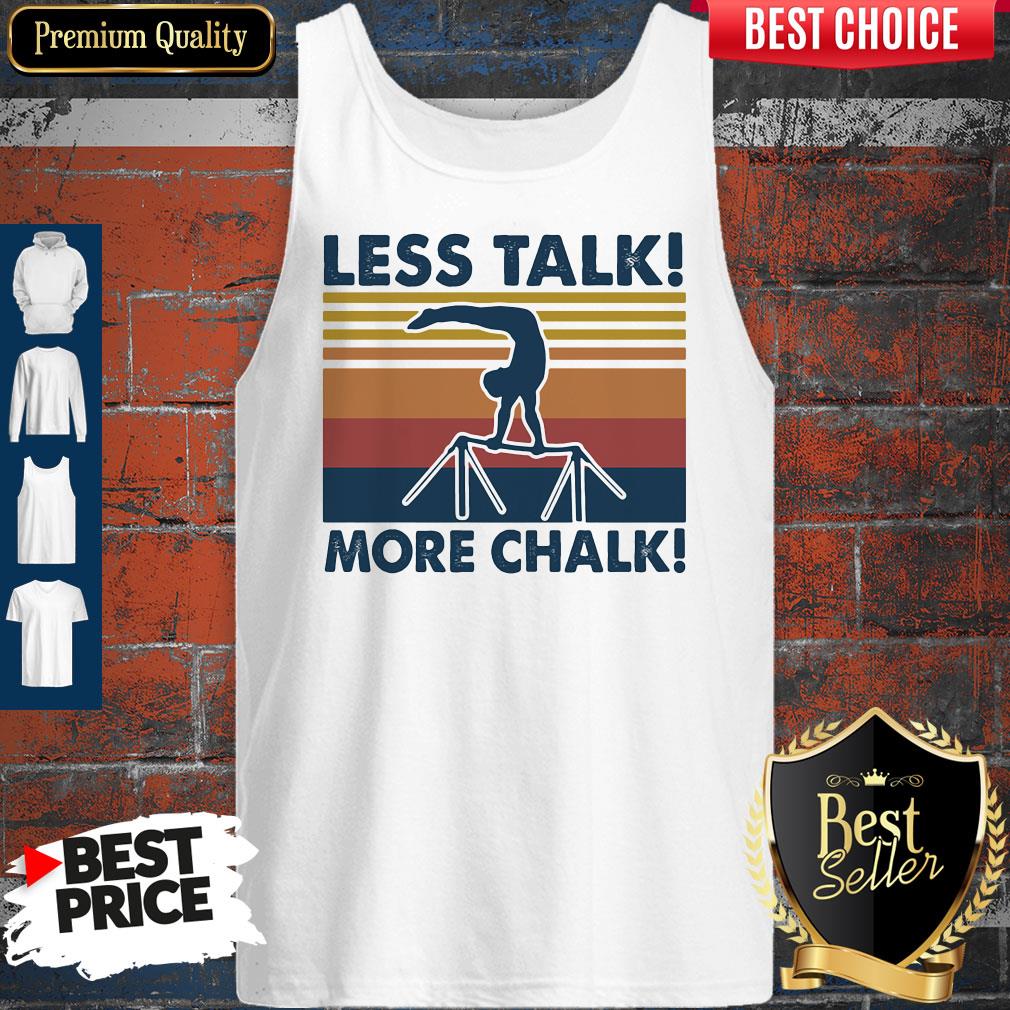 Top Gymnastics Less Talk More Chalk Vintage Retro Tank Top