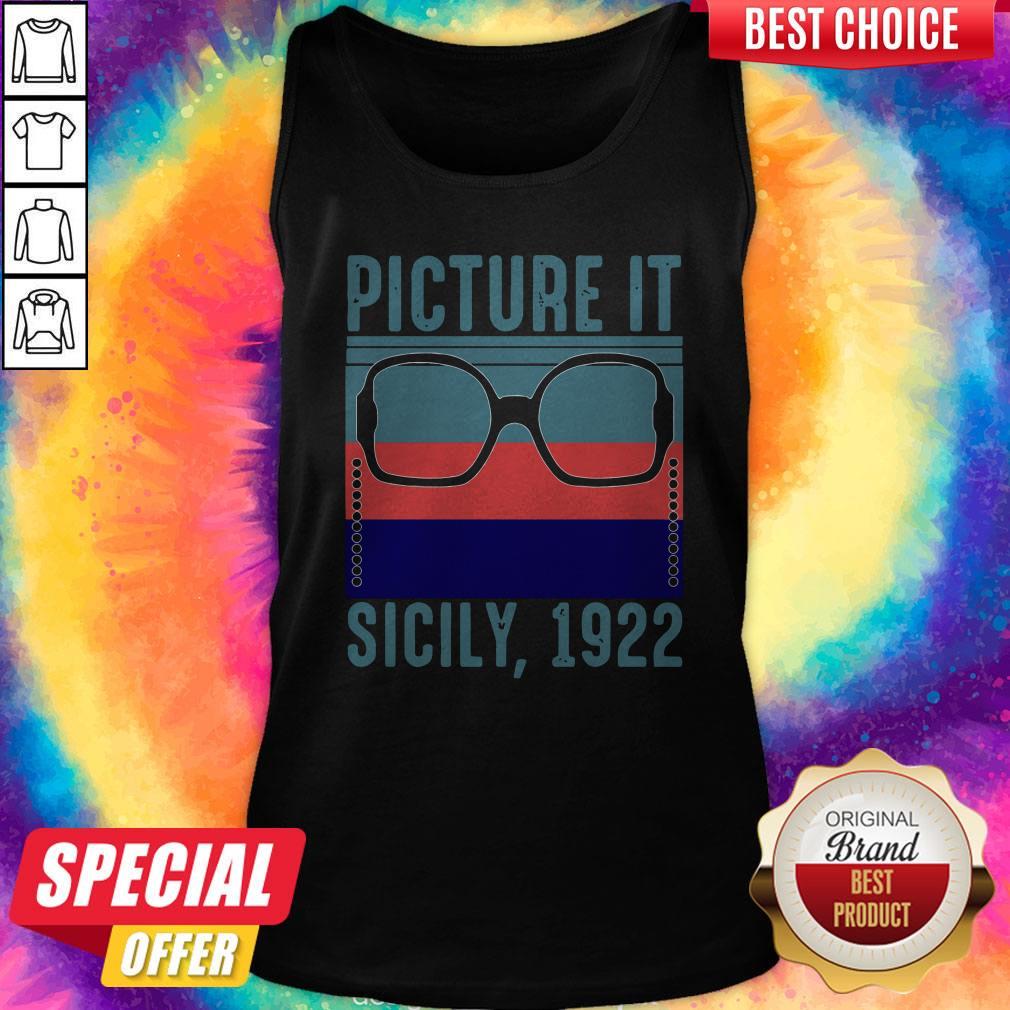 Top Pretty Picture it Sicily 1922 Golden Friends Tank Top