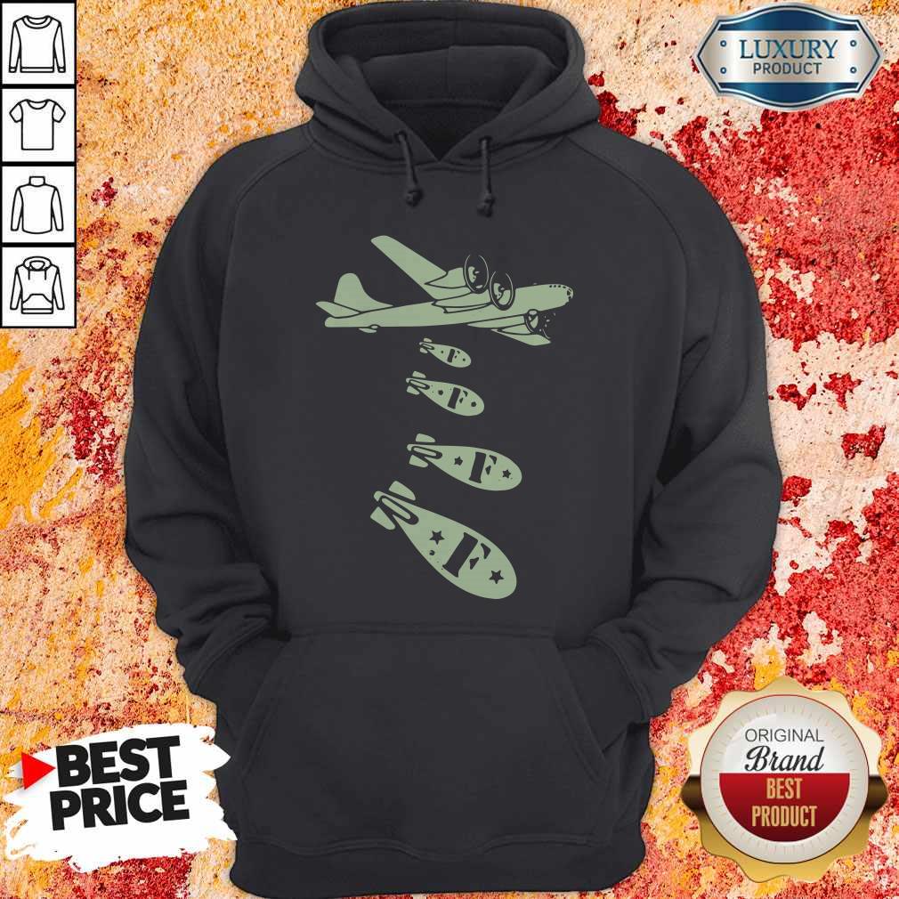 Pretty Bomber Dropping Bombs Hoodie