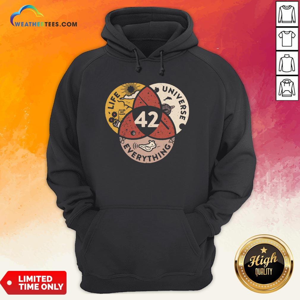 Official Life Universe Everything 42 Hoodie - Design By Weathertees.com