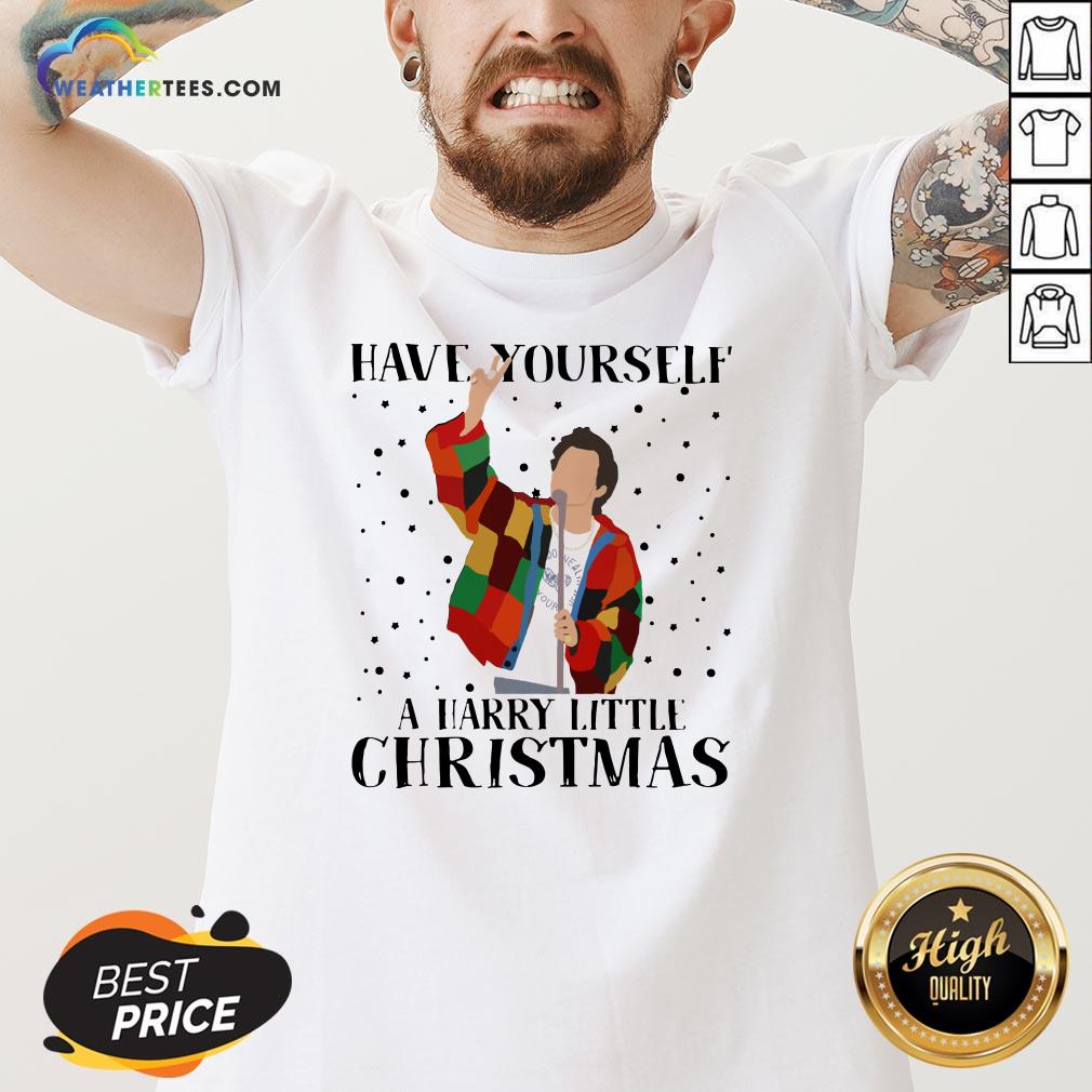 Hot Louis Tomlinson Have Yourself A Harry Little Christmas V-neck - Design By Weathertees.com