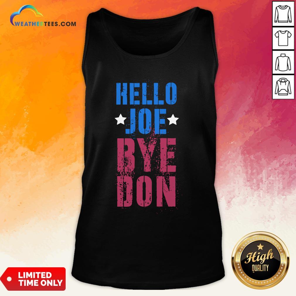  Official ByeDon Vintage Biden 8645 Anti Trump Hello Joe Bye Don 2020 Tank Top- Design By Weathertees.com