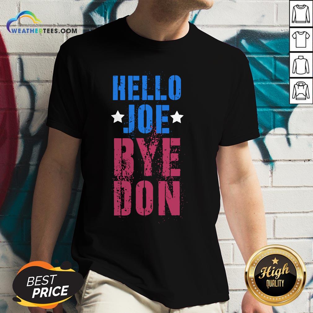 Official ByeDon Vintage Biden 8645 Anti Trump Hello Joe Bye Don 2020 V-neck - Design By Weathertees.com