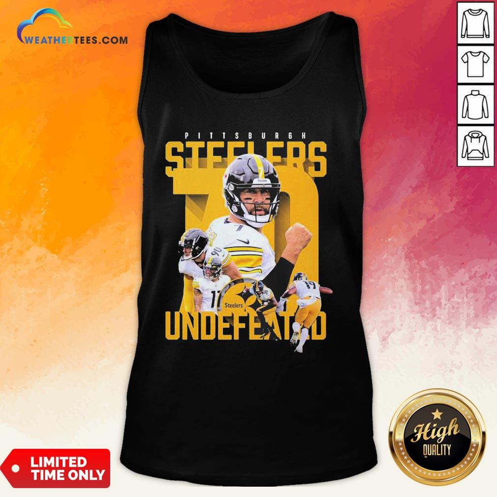 Sorry Funny Pittsburgh Steelers Undefeated Tank Top- Design By Weathertees.com