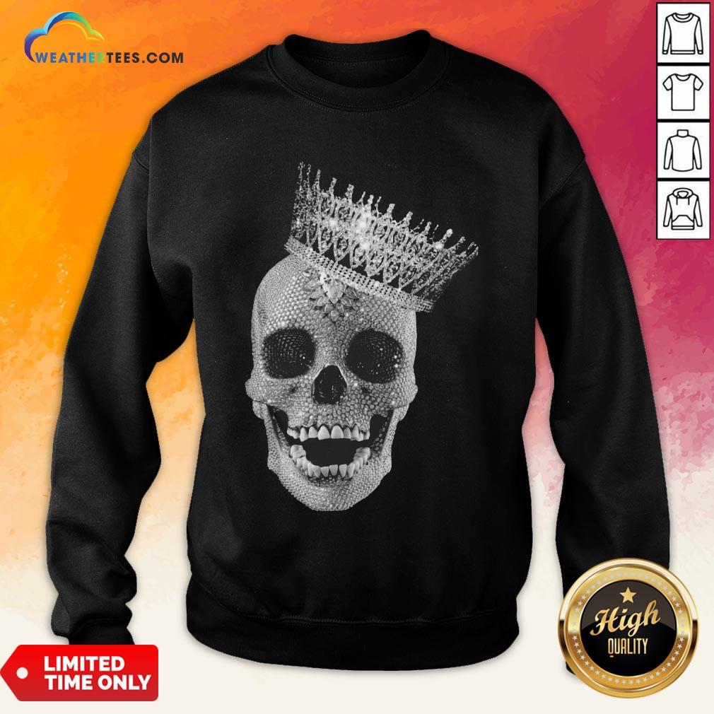  Strong King Skull Diamond Sweatshirt- Design By Weathertees.com