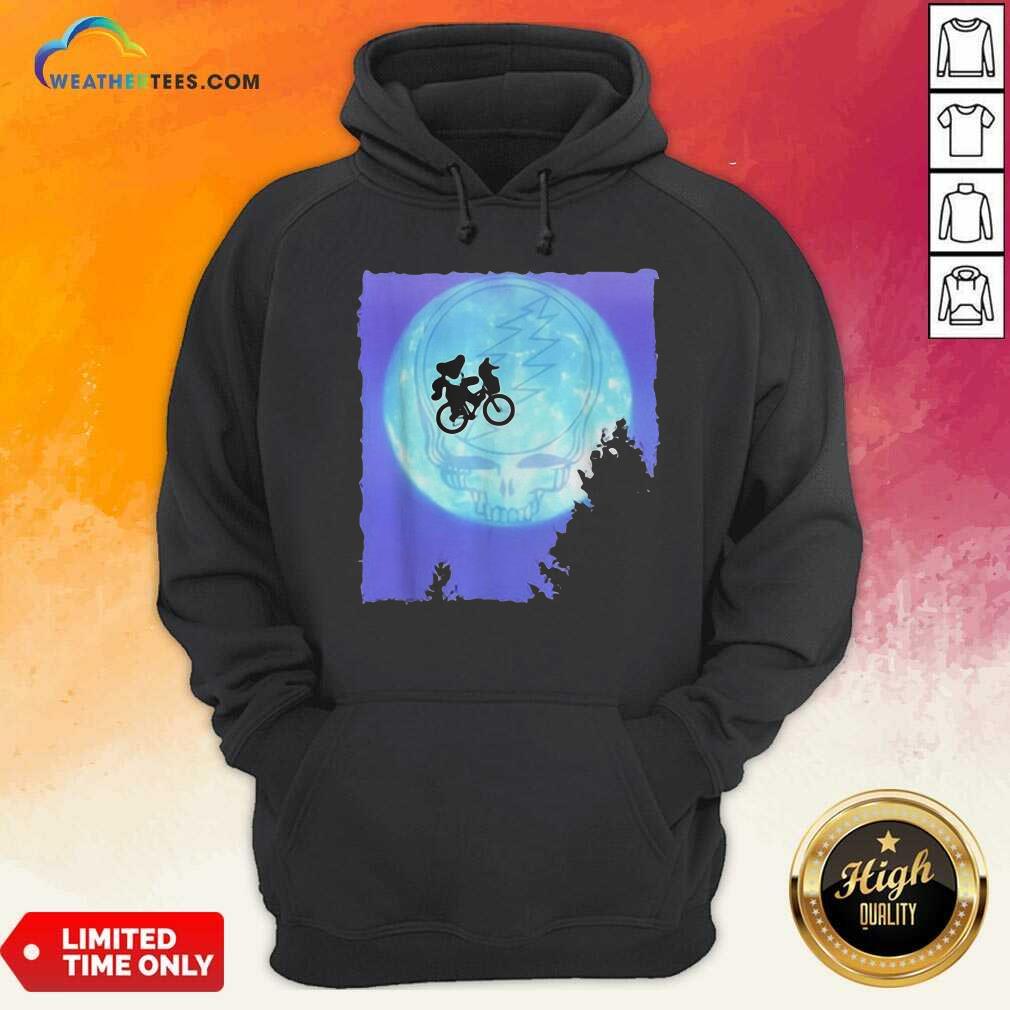 Bear Cycling The Moon Grateful Dead Hoodie - Design By Weathertees.com
