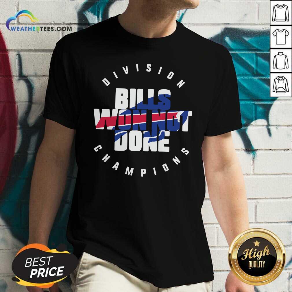 Buffalo Bills Won Not Done Division Champions V-neck - Design By Weathertees.com