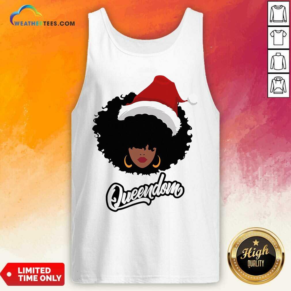 Merry Christmas Queendom Black Girl Magic Tank Top - Design By Weathertees.com