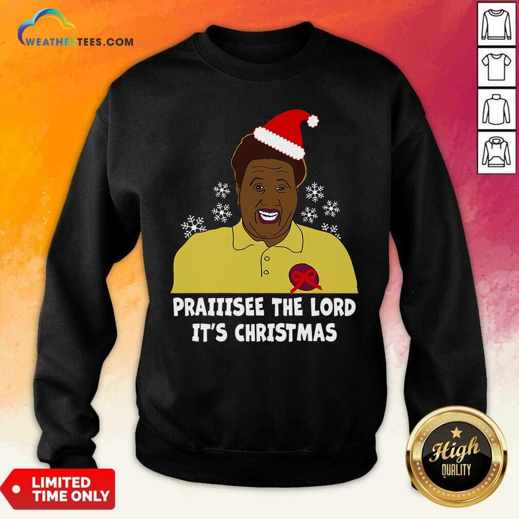 Santa Hellur Praise The Lord It’s Christmas Sweatshirt - Design By Weathertees.com