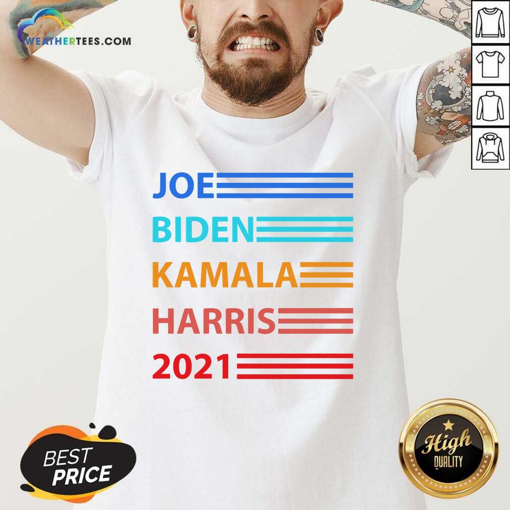 Joe Biden Kamala Harris Biden Harris 2021 Vintage Election V-neck - Design By Weathertees.com