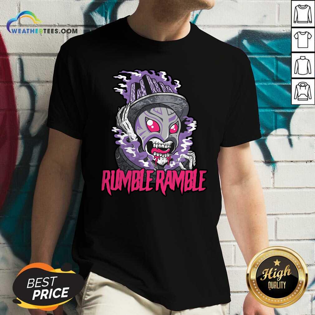 Monster Rumble Rumble V-neck - Design By Weathertees.com
