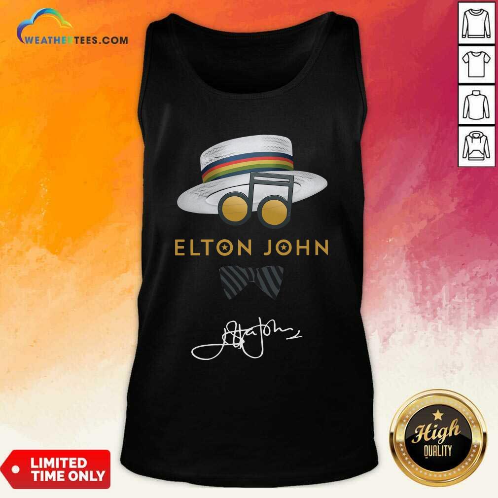 Elton John Hat Signature Tank Top - Design By Weathertees.com