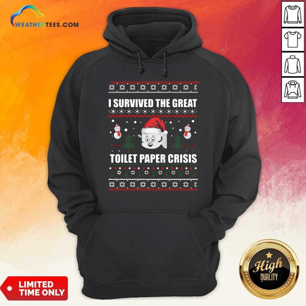 I Survived The Great Toilet Paper Crisis Ugly Christmas Hoodie - Design By Weathertees.com