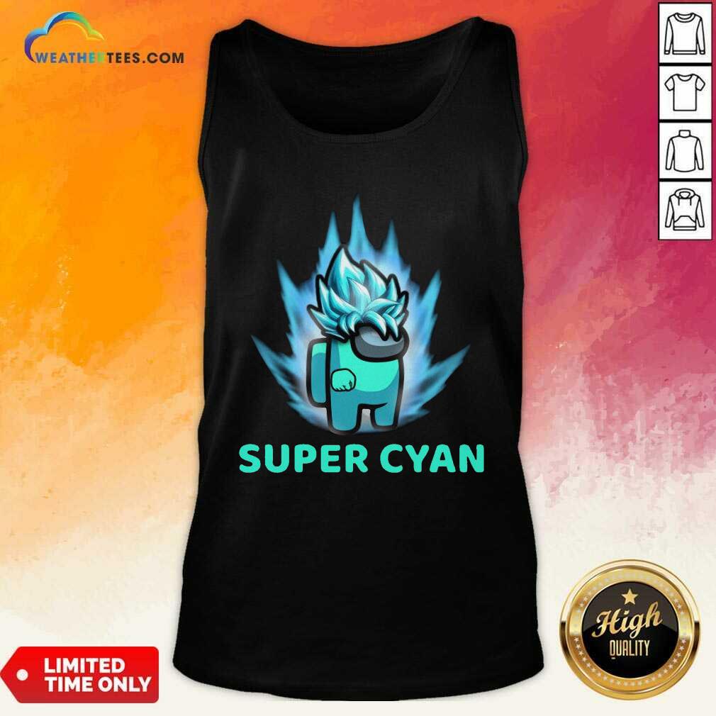 Imposter Among Us Super Cyan Tank Top - Design By Weathertees.com