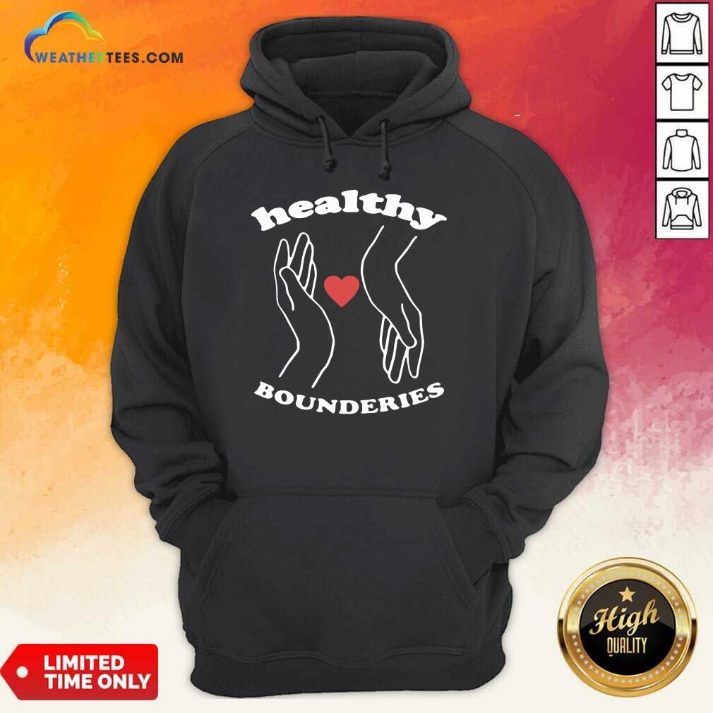 Healthy Boundaries Hand Heart Hoodie - Design By Weathertees.com