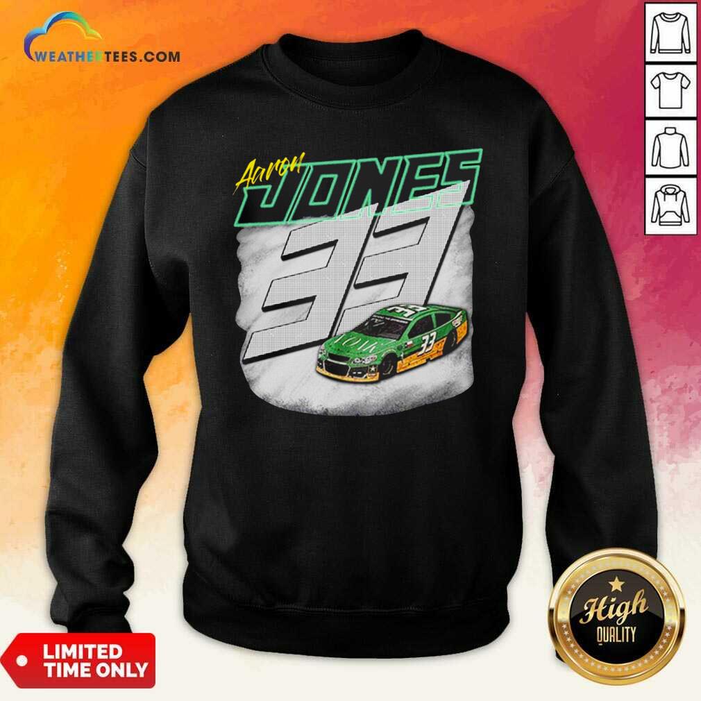 Aaron Jones Packers 33 Car Sweatshirt - Design By Weathertees.com