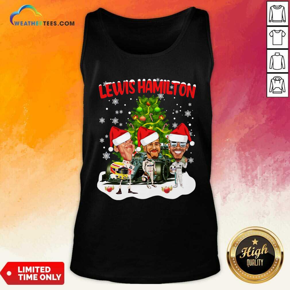 Lewis Hamilton Chibi Christmas Tree Tank Top - Design By Weathertees.com
