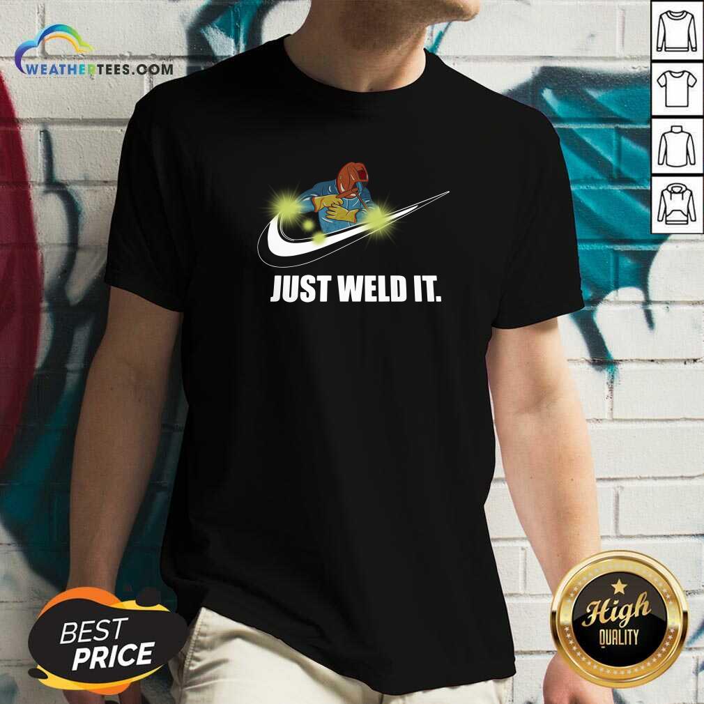 Just Weld It V-neck - Design By Weathertees.com