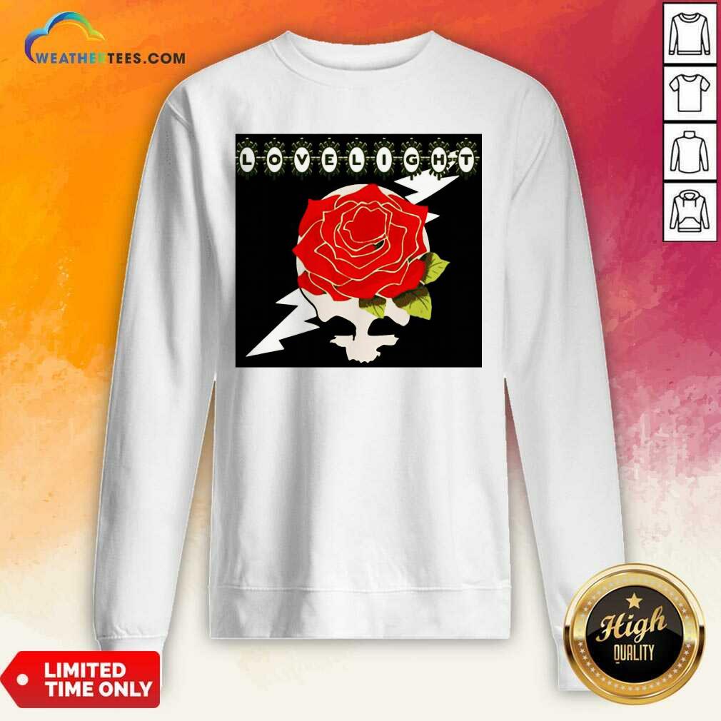 Lovelight Rose Sweatshirt - Design By Weathertees.com