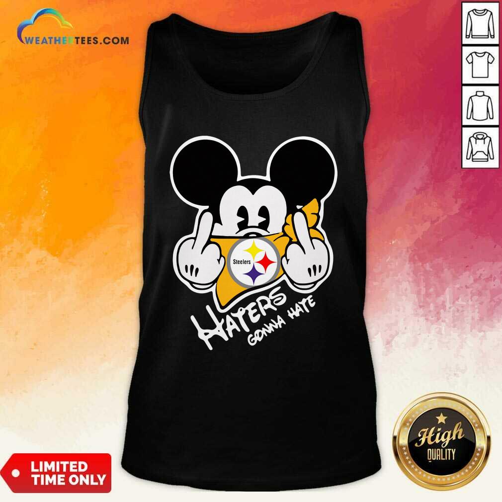 Mickey Mouse Face Mask Pittsburgh Steelers Fuck Haters Gonna Hate Tank Top - Design By Weathertees.com