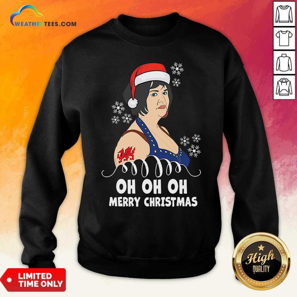 Santa Nessa Jenkins Oh Oh Oh Merry Christmas Sweatshirt - Design By Weathertees.com