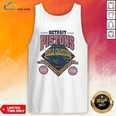 Detroit Pistons World Champions Tank Top - Design By Weathertees.com