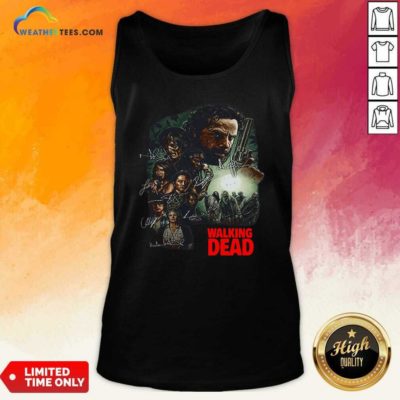 Waking The Dead Signatures Tank Top - Design By Weathertees.com