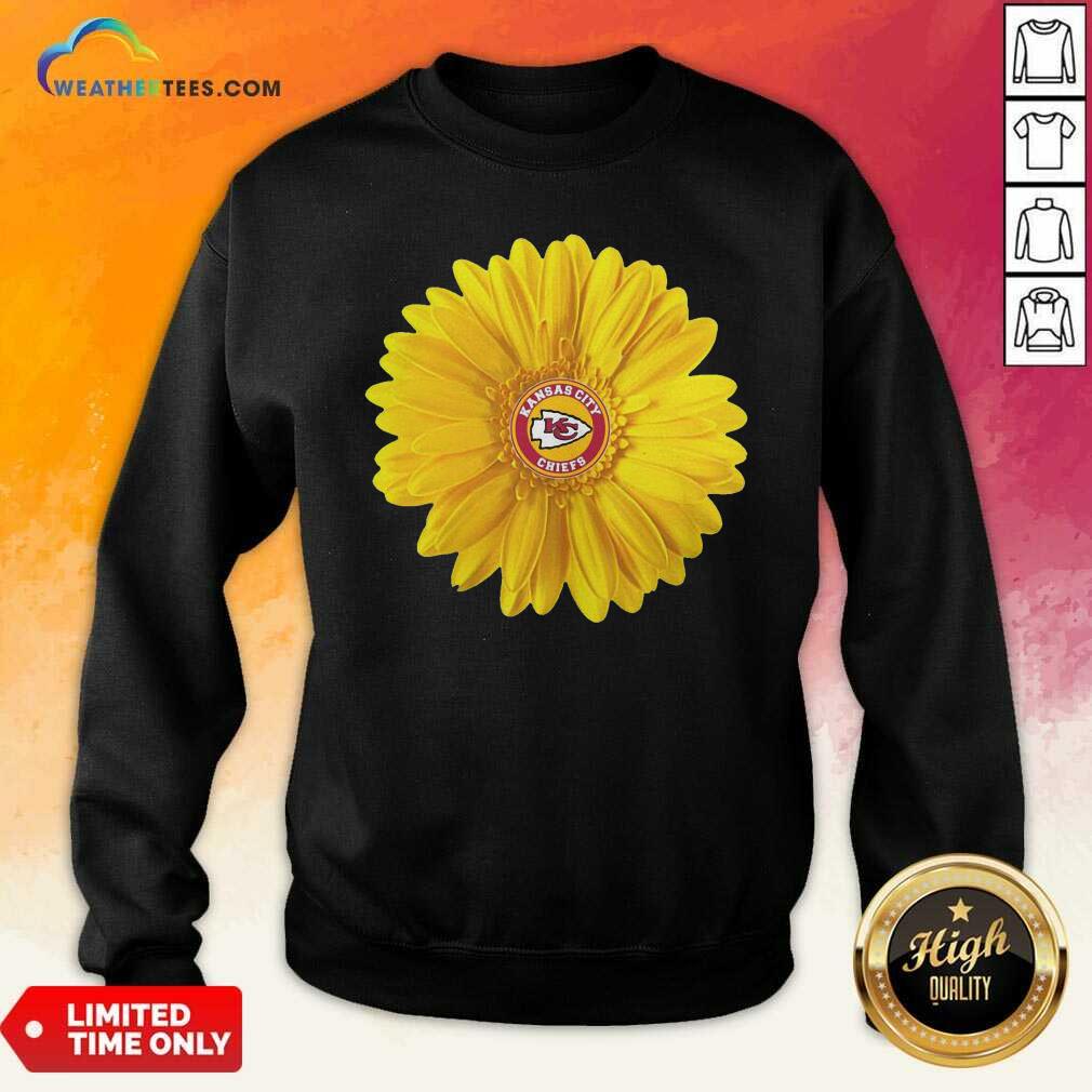 Kansas City Chiefs Sunflower Sweatshirt - Design By Weathertees.com