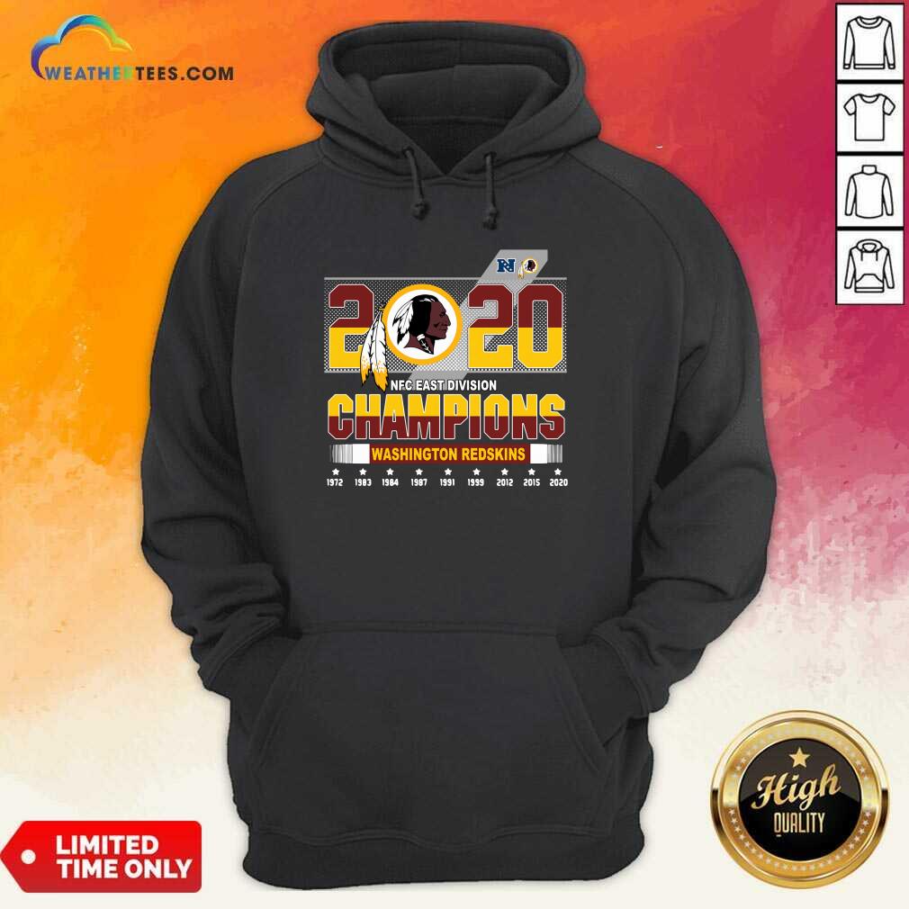 2020 NFC East Division Champions Washington Redskins Hoodie - Design By Weathertees.com