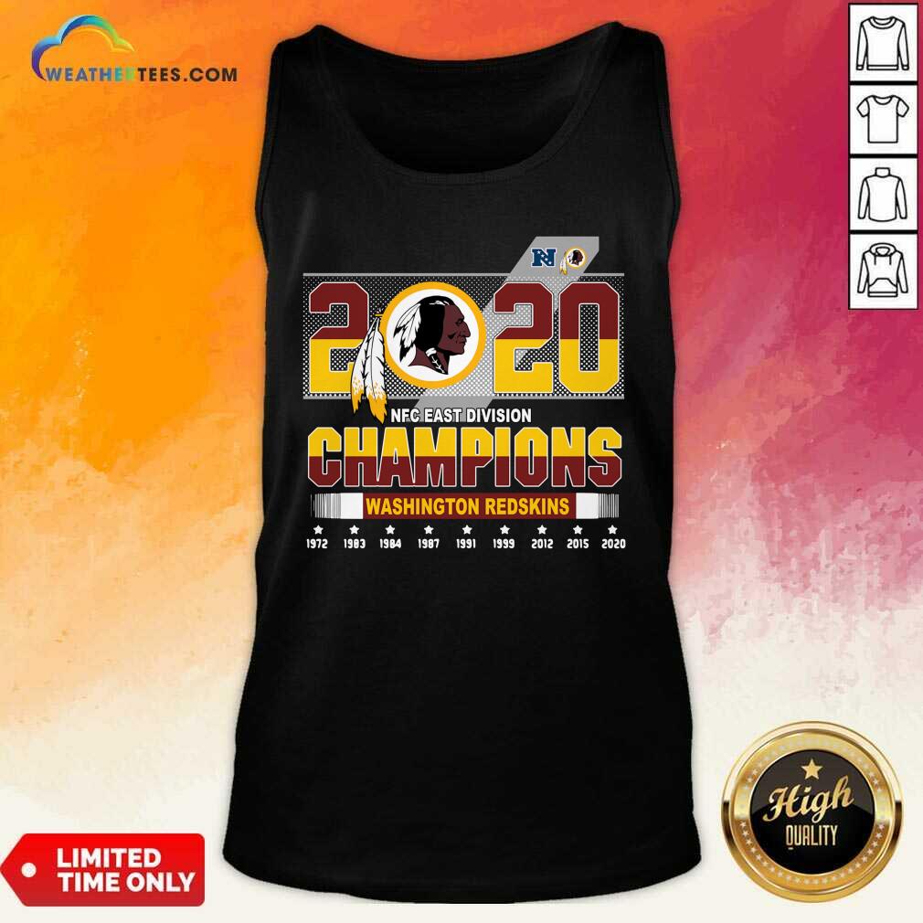 2020 NFC East Division Champions Washington Redskins Tank Top - Design By Weathertees.com