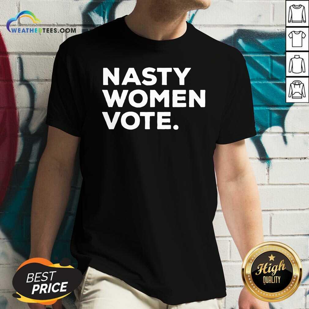 Nasty Women Vote Kamala Harris President Biden V-neck - Design By Weathertees.com