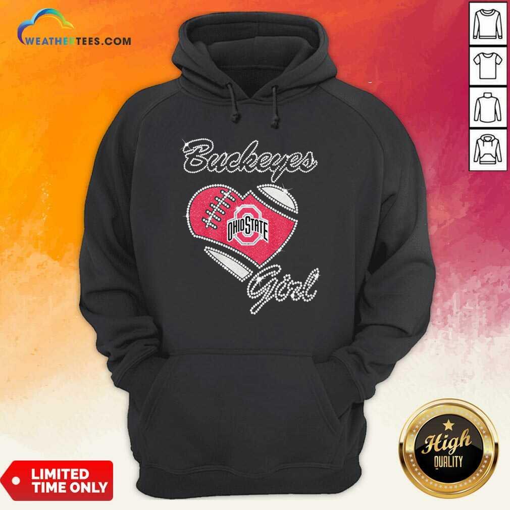 Diamond Ohio State Buckeyes Girl Heart Hoodie - Design By Weathertees.com