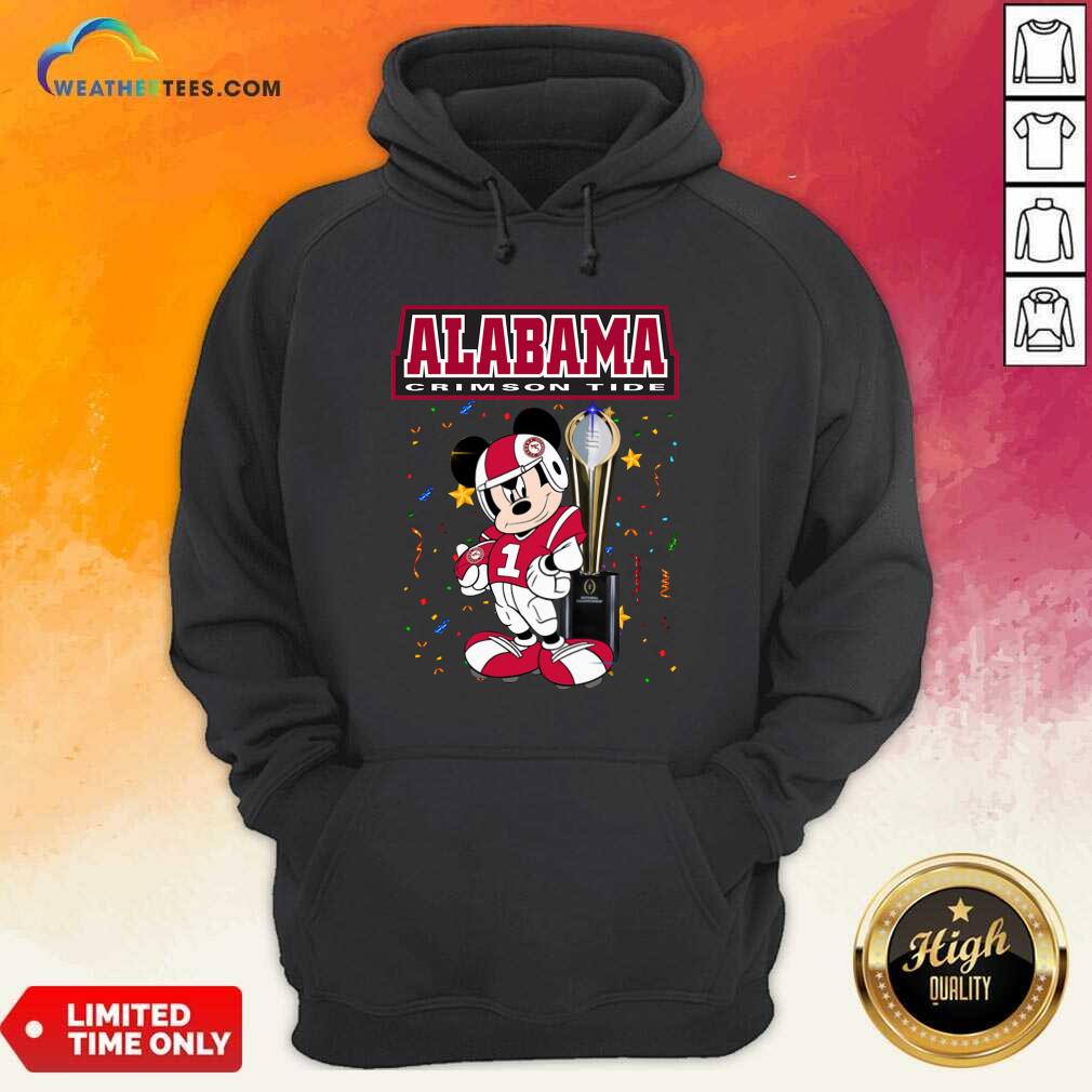 Alabama Crimson Tide Mickey Mouse Hoodie - Design By Weathertees.com