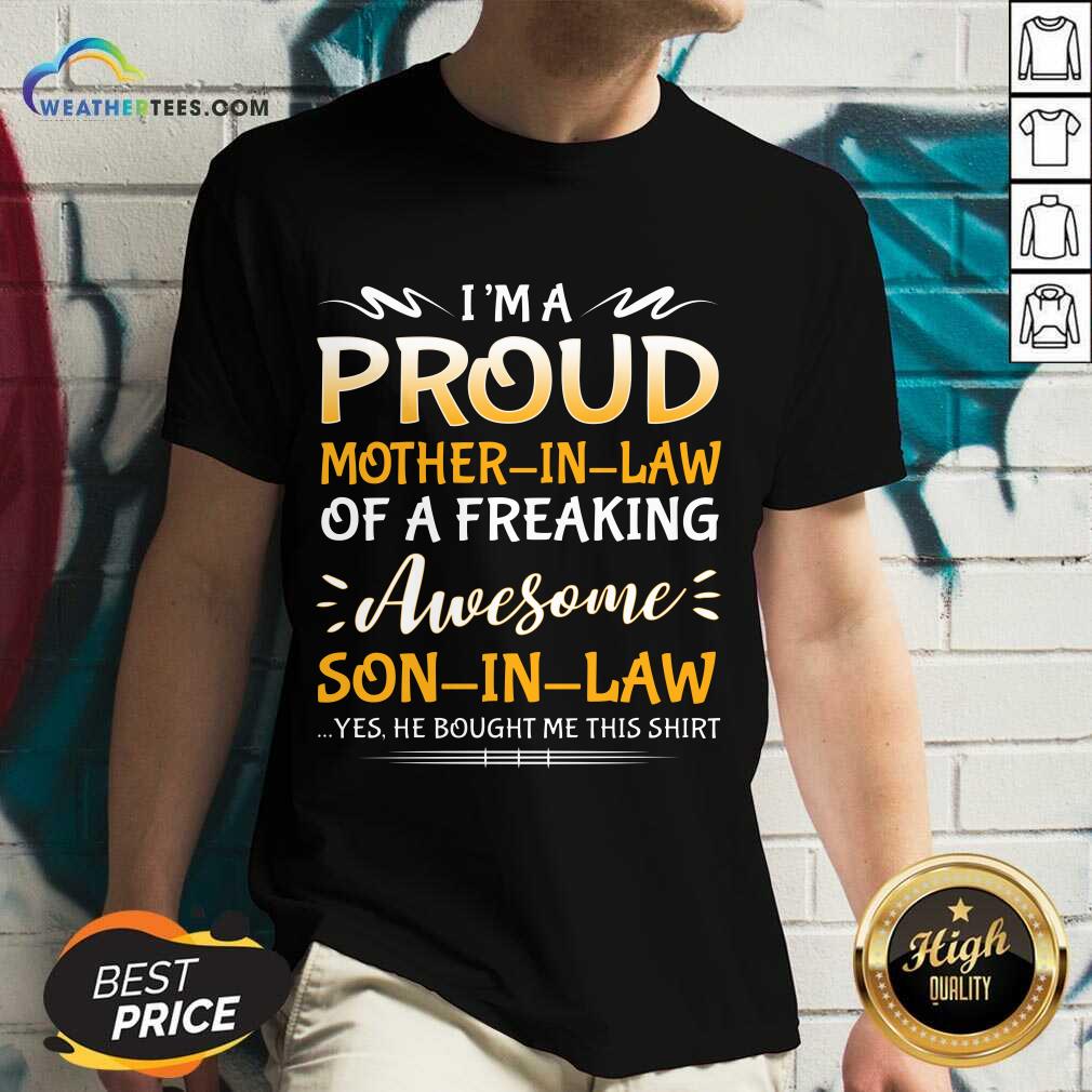 Confident Proud Mother In Law Son 1 V-neck