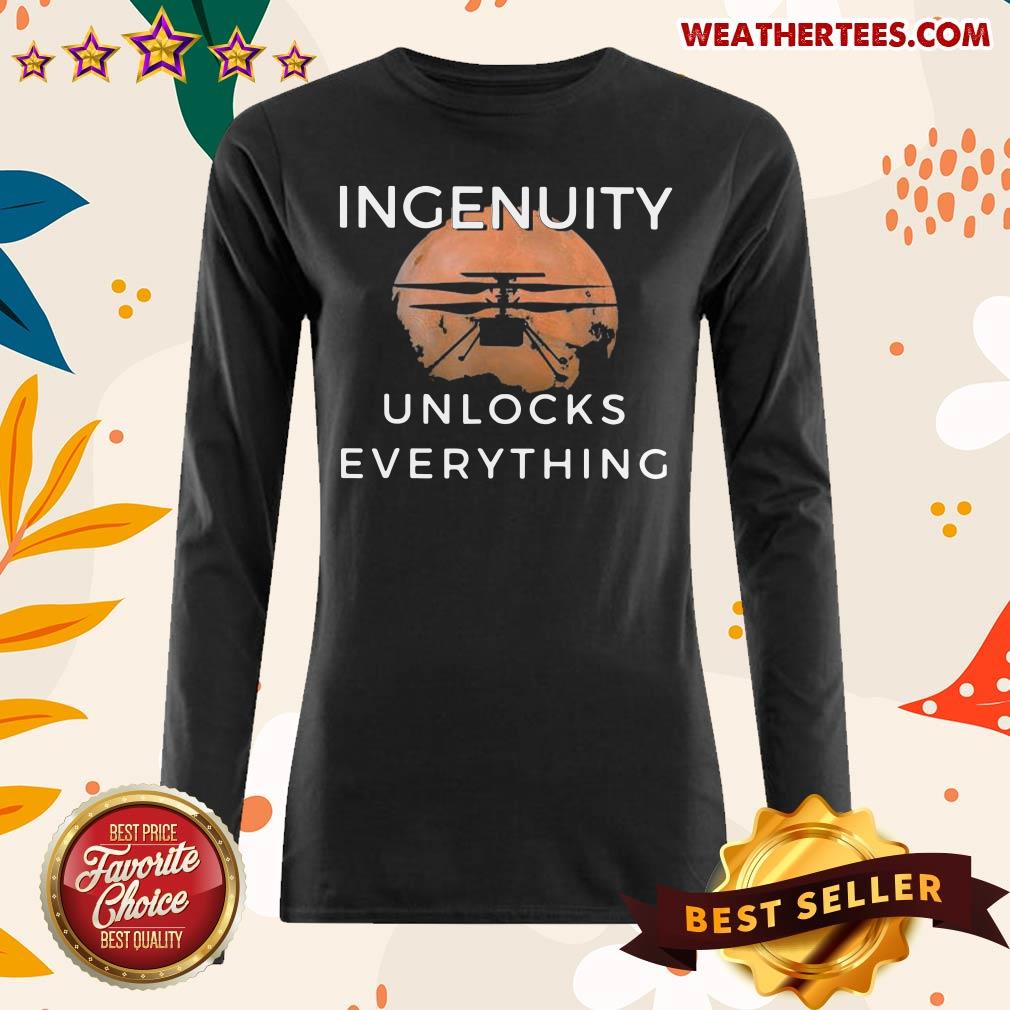 Cool 11 Ingenuity Unlocks Everything Long-sleeved - Design by Weathertee.com