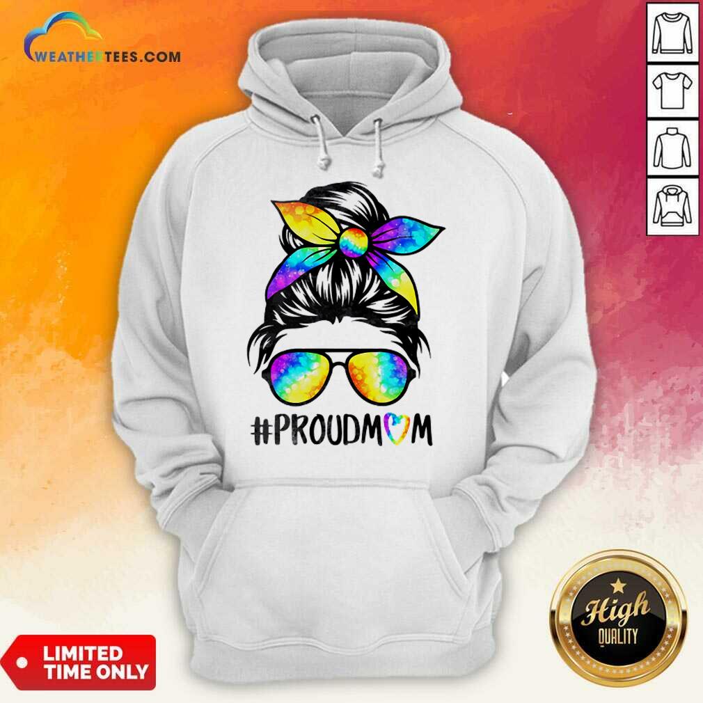 Delighted Hippie Dye Mom Proudmom 3 Hoodie