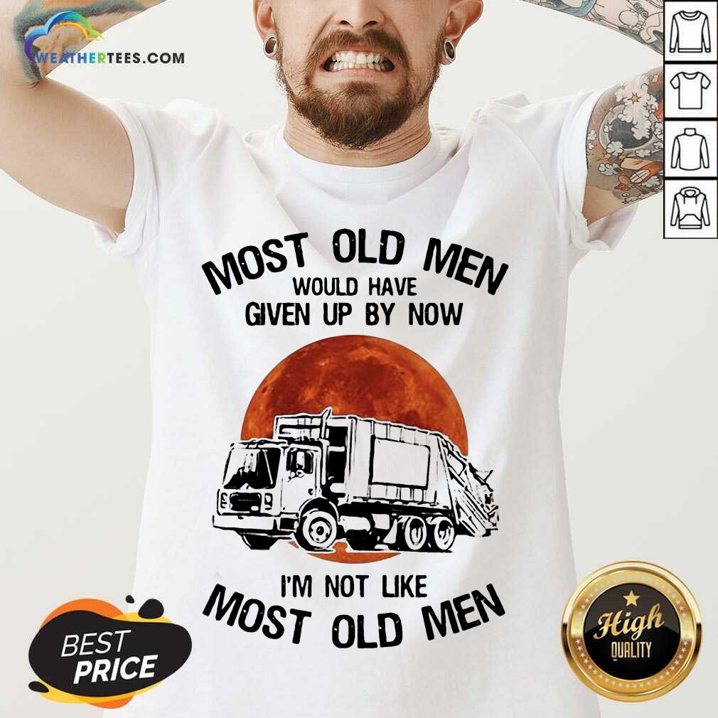 Enthusiastic Old Men Waste Collector Moon 3 V-neck