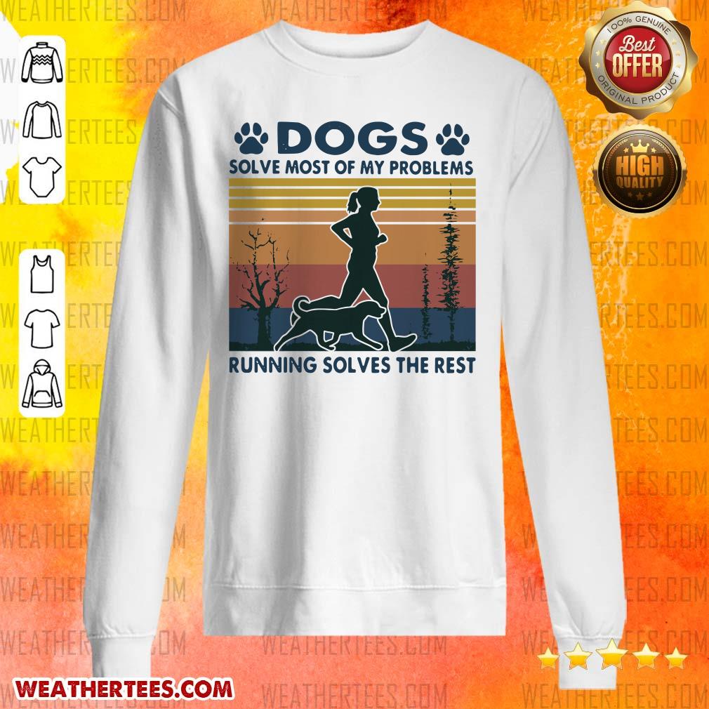 Great Dogs Solve Problems 3 Sweater - Design by Weathertee.com