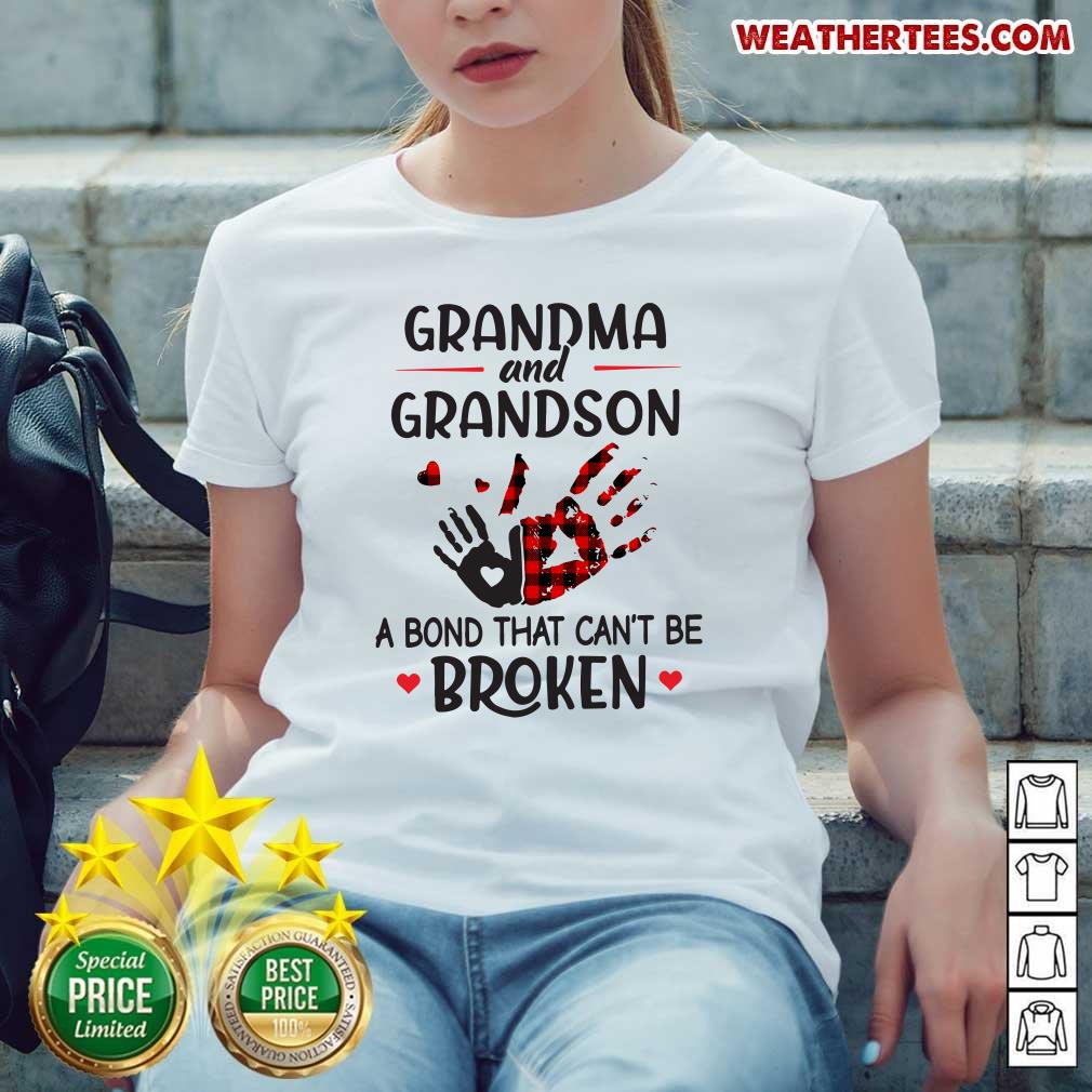 Happy Grandma 14 Grandson Bond Ladies-tee - Design by Weathertee.com