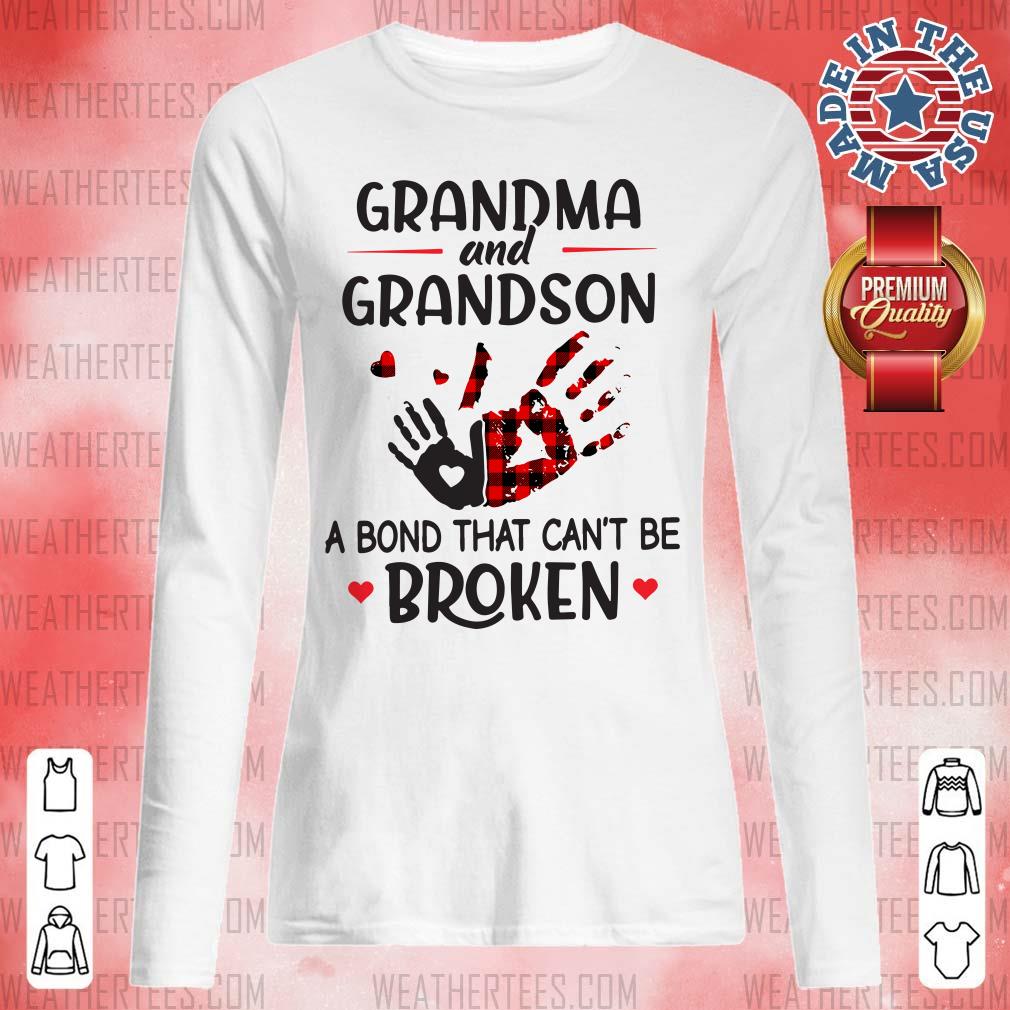Happy Grandma 14 Grandson Bond Long-sleeved - Design by Weathertee.com