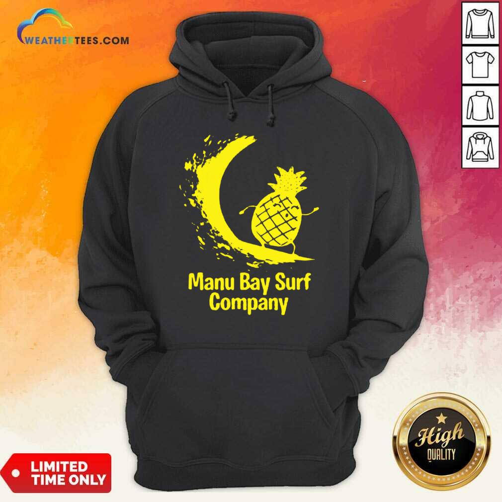 Relaxed Manu Bay Surf Gold Pineapple 5 Hoodie