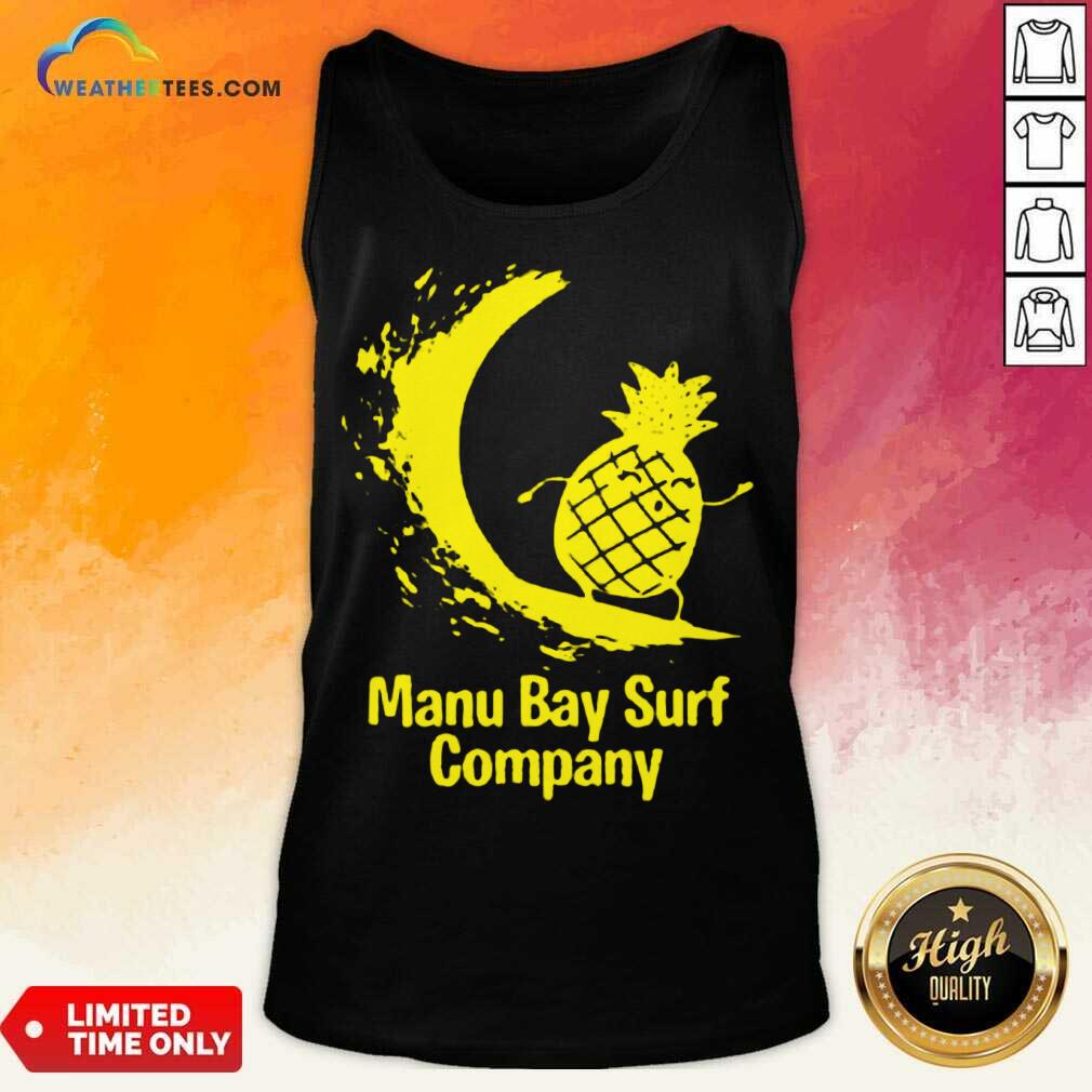 Relaxed Manu Bay Surf Gold Pineapple 5 Tank Top